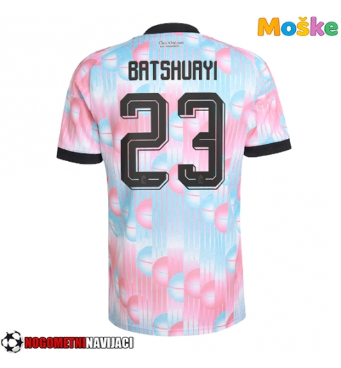 Moške Nogometnih dresov Belgija Michy Batshuayi #23 Gostujoči SP 2026 Kratki rokavi Moške Nogometnih dresov Belgija Michy Batshuayi #23 Gostujoči SP 2026 Kratki rokavi